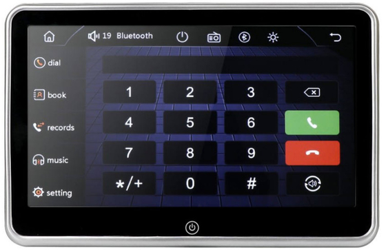 1024x600 Mobil Taksi Bus Layar Tv Kursi Belakang Android Headrest Monitor Layar Sentuh